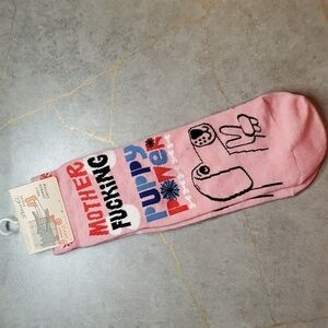 Puppy Power Graphic Socks NWT